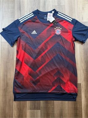 FC Bayern Munchen Jersey Adidas 2017/18 Pre Match Kit Official Soccer NWT Sz XL